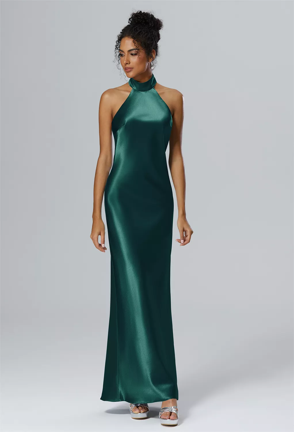 AW Mugwort Hunter Green  Plus Size Wedding Guest Dresses